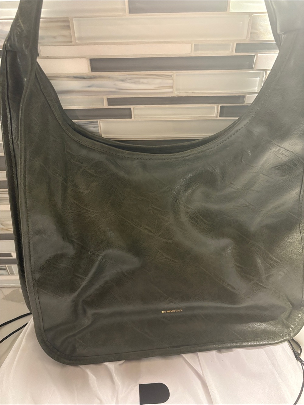 Women's Classic Hobo Bag in Dark Green